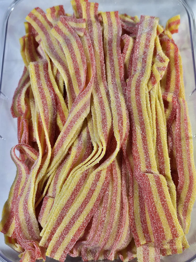 Sour Power Strawberry-Banana belts by Kandy Man