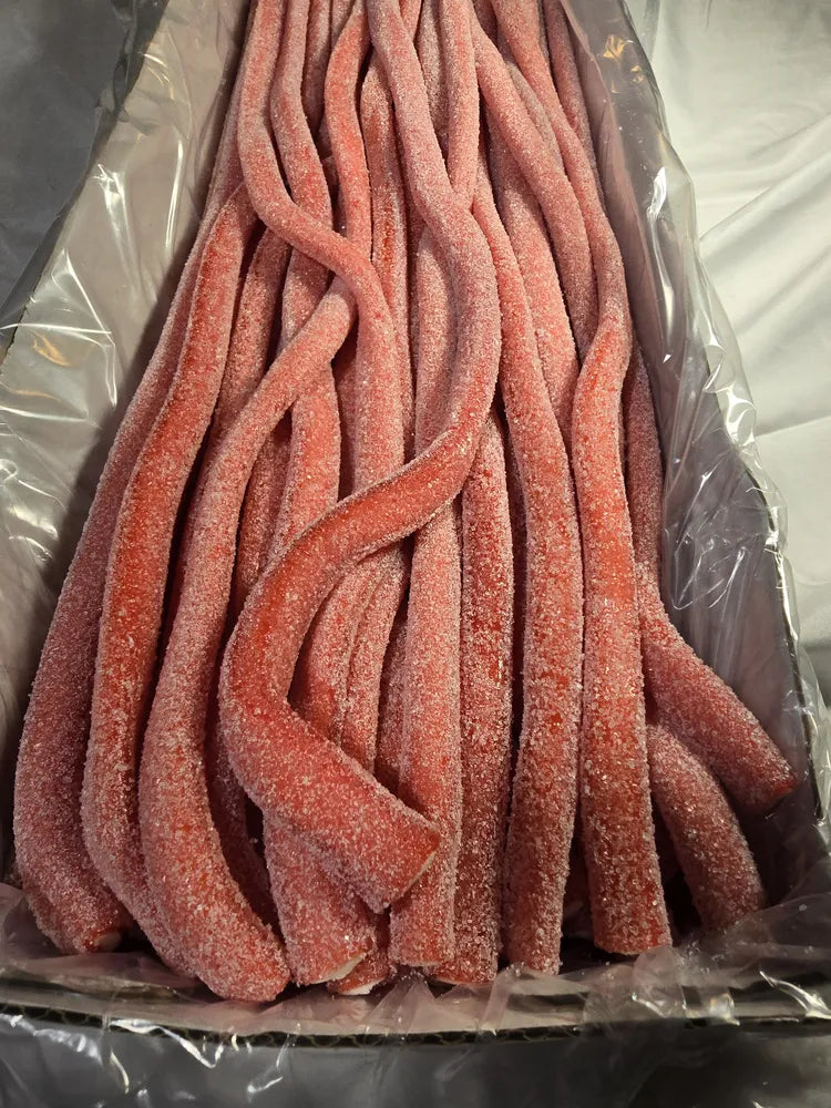 Sour Strawberry licorice rope by Kandy Man