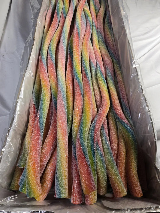 Sour Rainbow licorice rope by Kandy Man