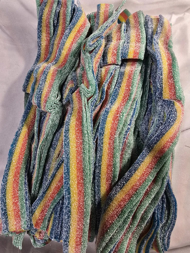 Sour Power Rainbow belts by Kandy Man