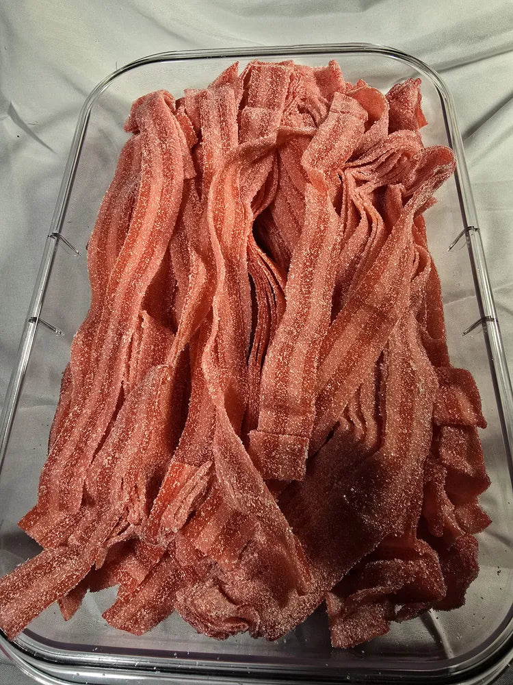 Sour Power Raspberry-Cherry belts by Kandy Man