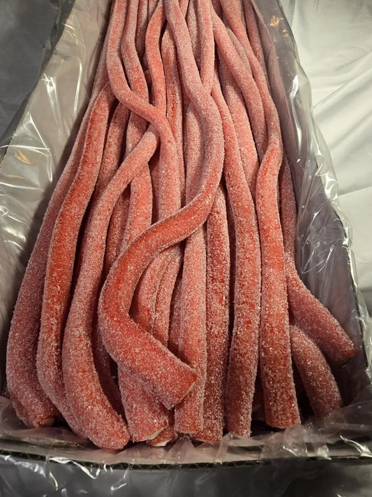 Sour Strawberry licorice rope by Kandy Man